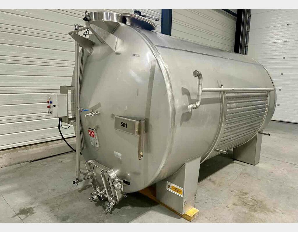 Cuve inox 316L horizontale ROTOMATIC 80 HL (8 000 litres) 3C