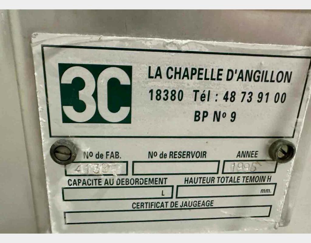 Cuve de Vinification ROTOMATIC - Horizontale sur pieds