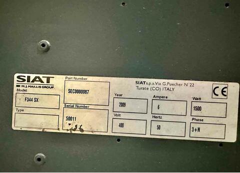 SIAT carton former - F344-SX - Year 2009