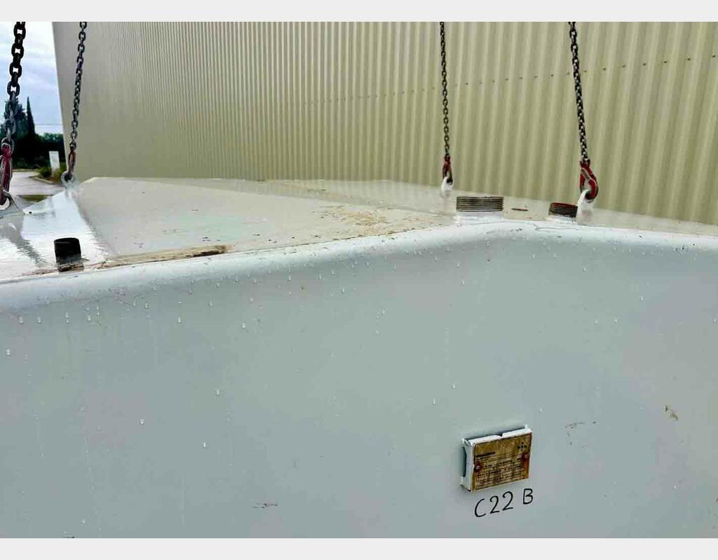 Cuve en acier rev&ecirc;tu - Fond conique - Stockage non alimentaire