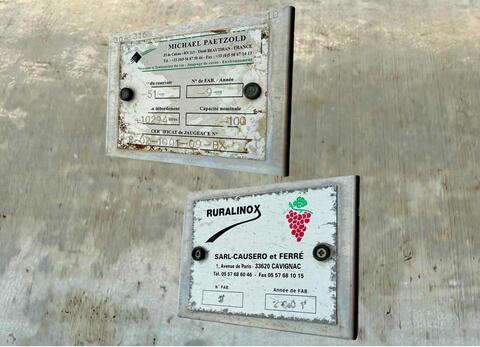 Cuve inox - Fond conique sur pieds