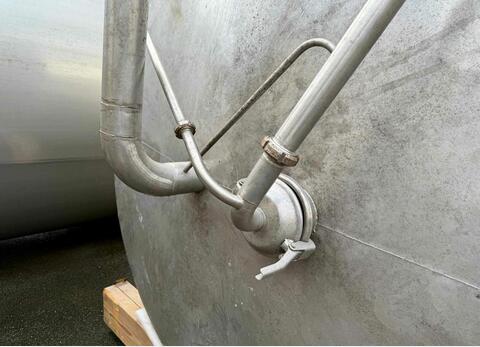 Cuve inox bouchonnée - Fond plat - Sur pieds