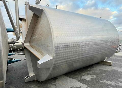 Cuve inox bouchonnée - Fond plat sur pieds