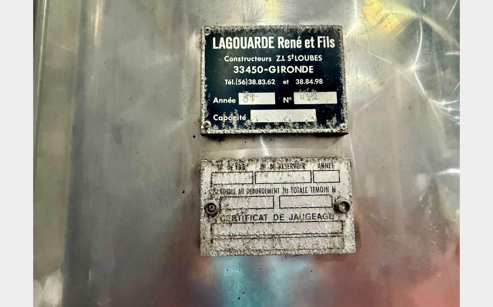 Ss tank - Brushed finish 62 HL (6,200 litres)