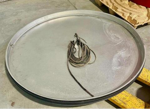 Fibreglass tank - Floating lid - Flat bottom