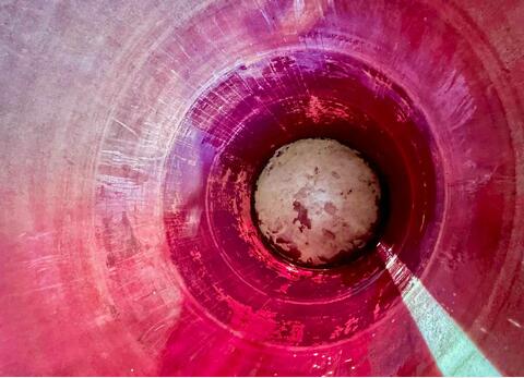 Fibreglass tank - Floating lid - Flat bottom