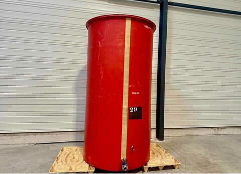 Fibreglass tank - Floating lid - Flat bottom