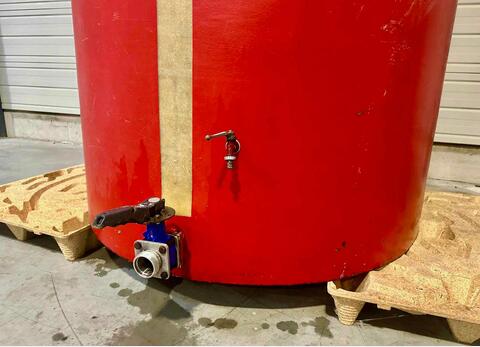 Fibreglass tank - Floating lid - Flat bottom