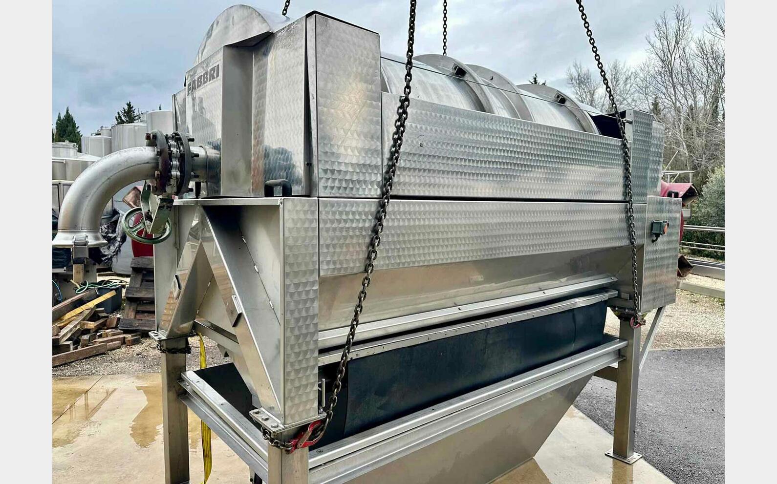 Pressoir pneumatique INOX 30 HL (3 000 litres) FABBRI