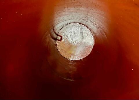 Fibreglass tank - Floating lid - On skirt