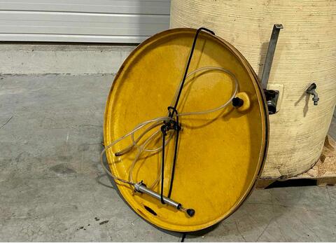 Fibreglass tank - Floating lid - On skirt