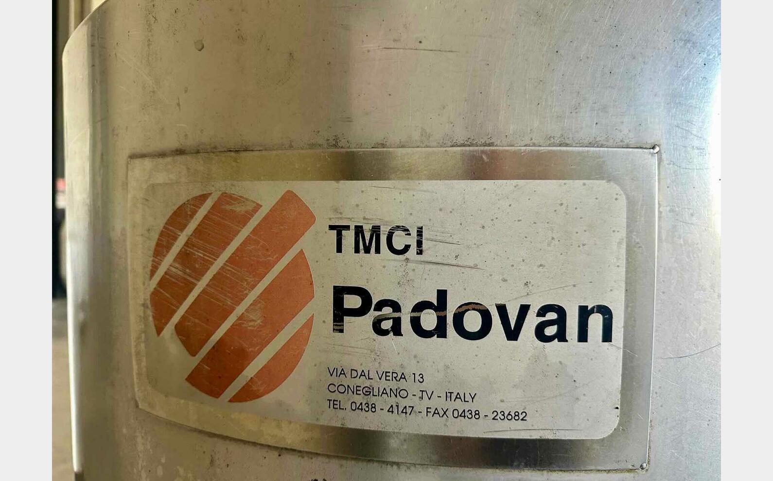Cuve inox 304 sur chassis 10 HL (1 000 litres) TMCI PADOVAN