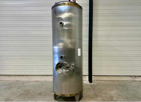 Cuve inox double parois - Fond plat sur pieds