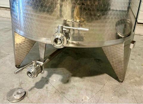 Cuve inox ouverte - Fond conique 23 HL (2 300 litres) MARCHISIO