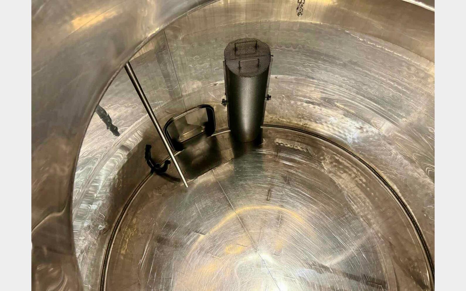 Stainless steel truncated cone tank ST 79 HL (7 900 litres) SERAP