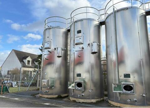 Cuve inox 316 - Circuit coquill&eacute; et isol&eacute;e 101 HL + 125 HL (22 600 litres) FELTRIN