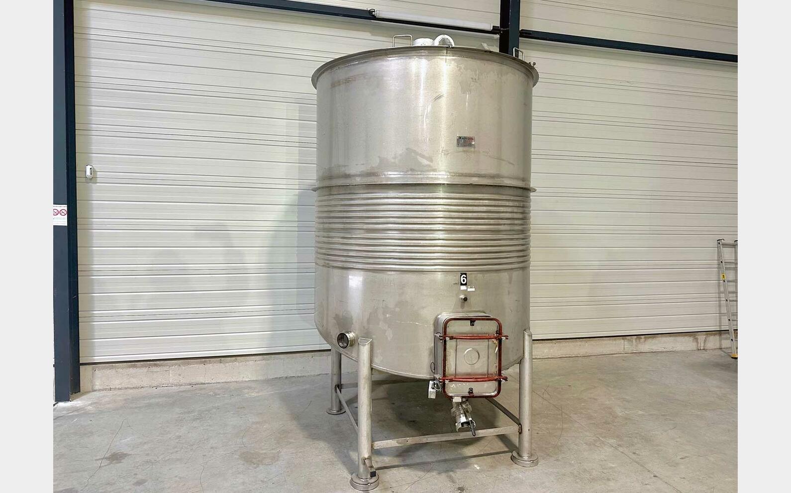Cuve inox 316- Agit&eacute;e 60 HL (6 000 litres) ALFA LAVAL