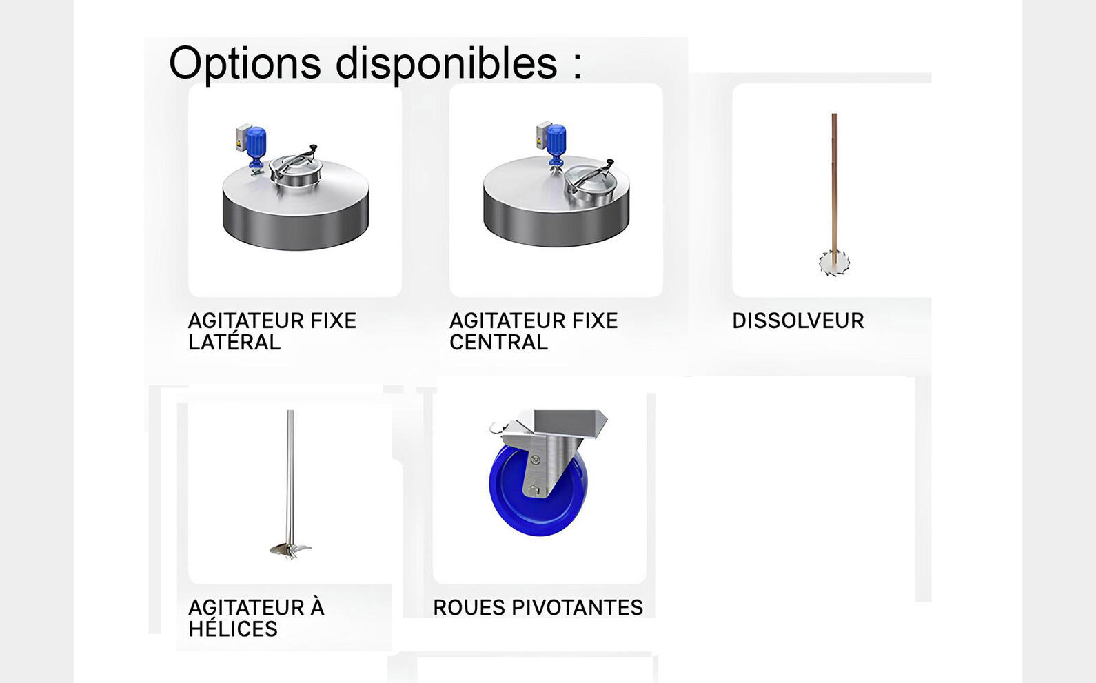 Cuves inox 304 - STOC B De 63 litres &agrave; 2344 litres ARSILAC