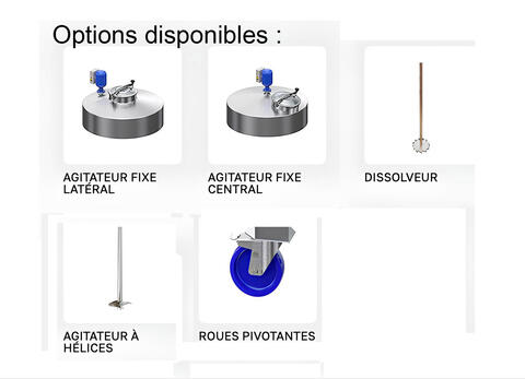 Cuves inox 304 - STOC B De 63 litres &agrave; 2344 litres ARSILAC