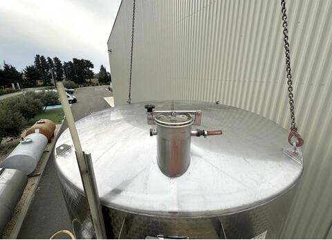 Cuve inox 304- Compartimentée - fond conique sur pieds