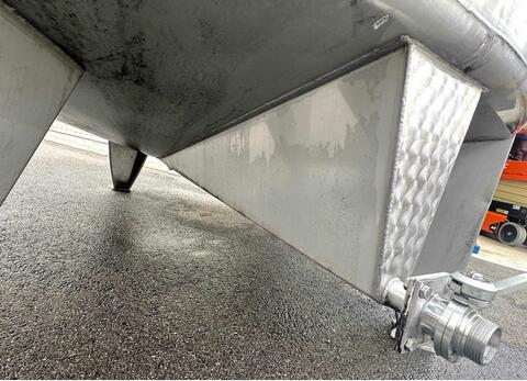 Cuve inox 304- Compartimentée - fond conique sur pieds