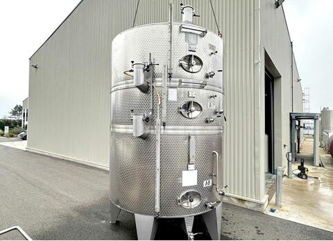 Cuve inox 304- Compartimentée - fond conique sur pieds