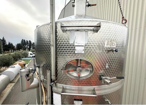 Cuve inox 304- Compartimentée - fond conique sur pieds