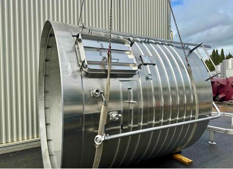 Stainless steel tank - Shell circuit - Flat sloping bottom