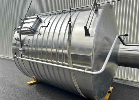 Stainless steel tank - Shell circuit - Flat sloping bottom