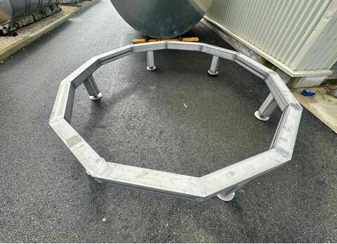 Stainless steel tank - Shell circuit - Flat sloping bottom