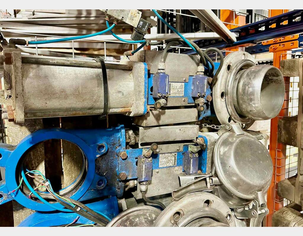  Guillotine valve - Pneumatic actuator ORBINOX