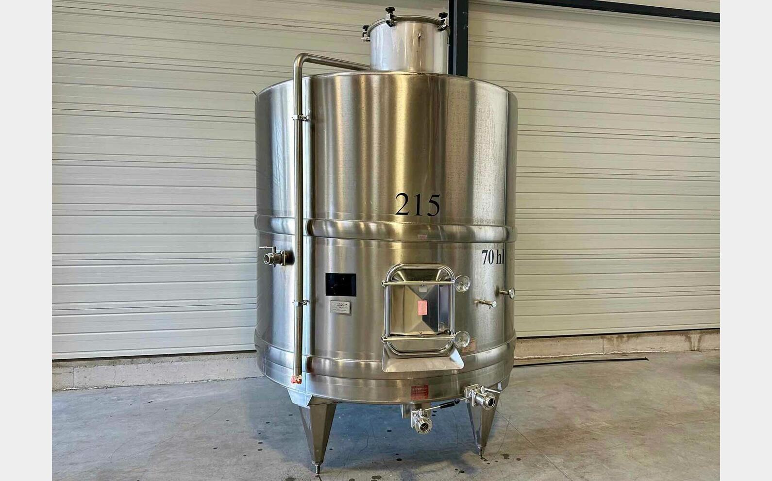 Stainless steel tank - Shell circuit 70 HL (7 000 litres) LEJEUNE