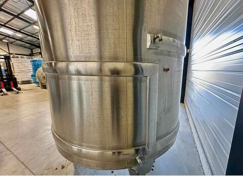 Stainless steel tank - Shell circuit - Conical base on legs