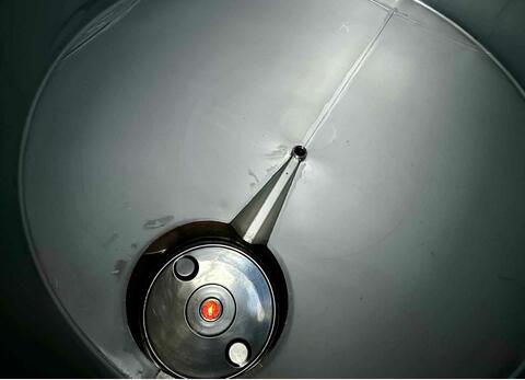 Stainless steel tank - Shell circuit - Conical base on legs