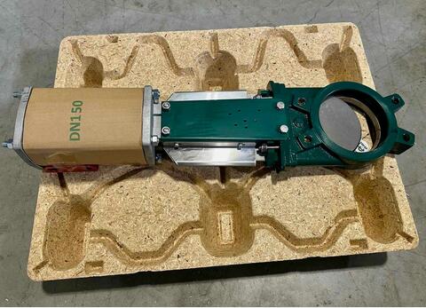 Vanne à guillotine - Verin pneumatique