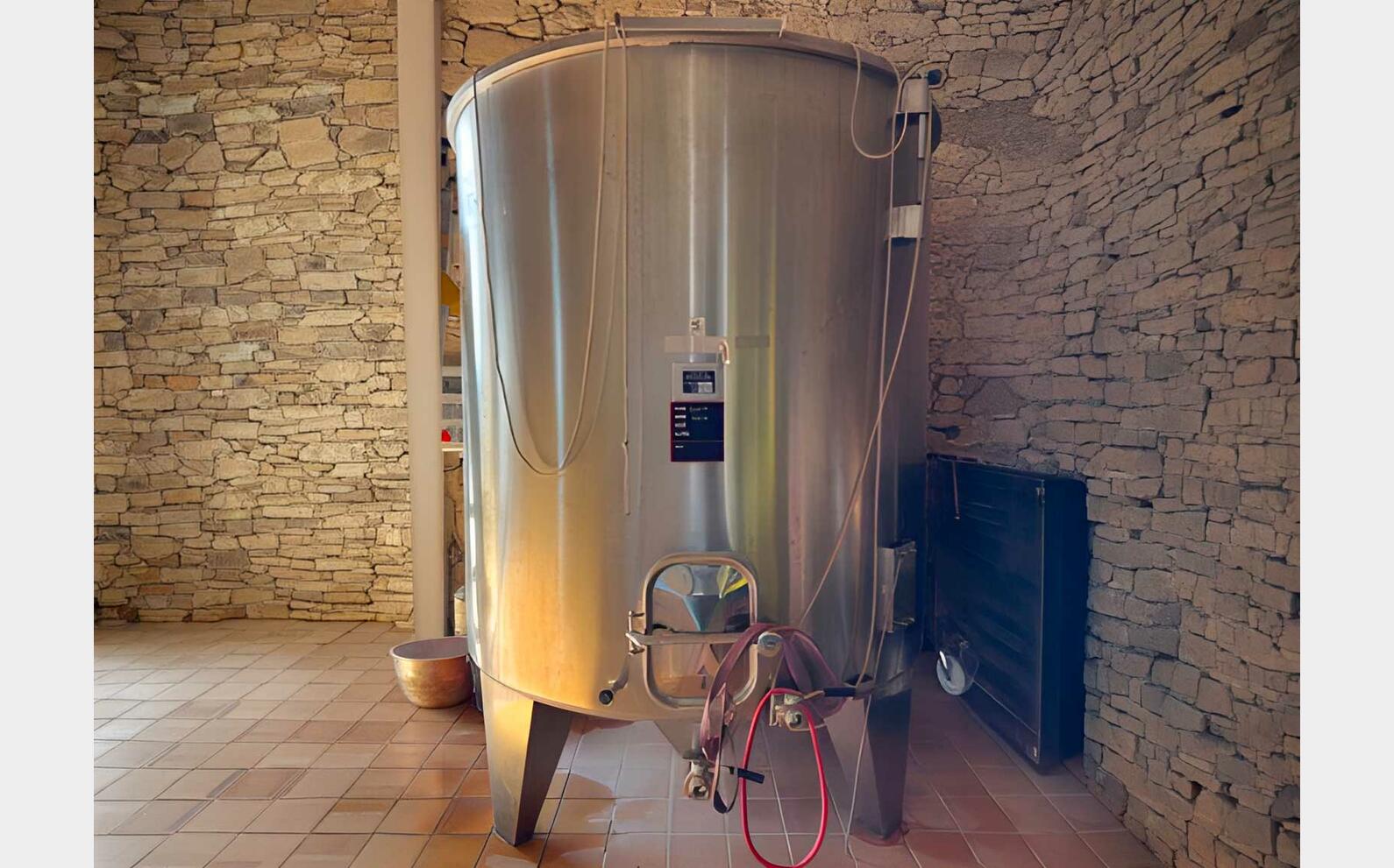 Cuve inox 304 chapeau flottant - cuve stockage alimentaire