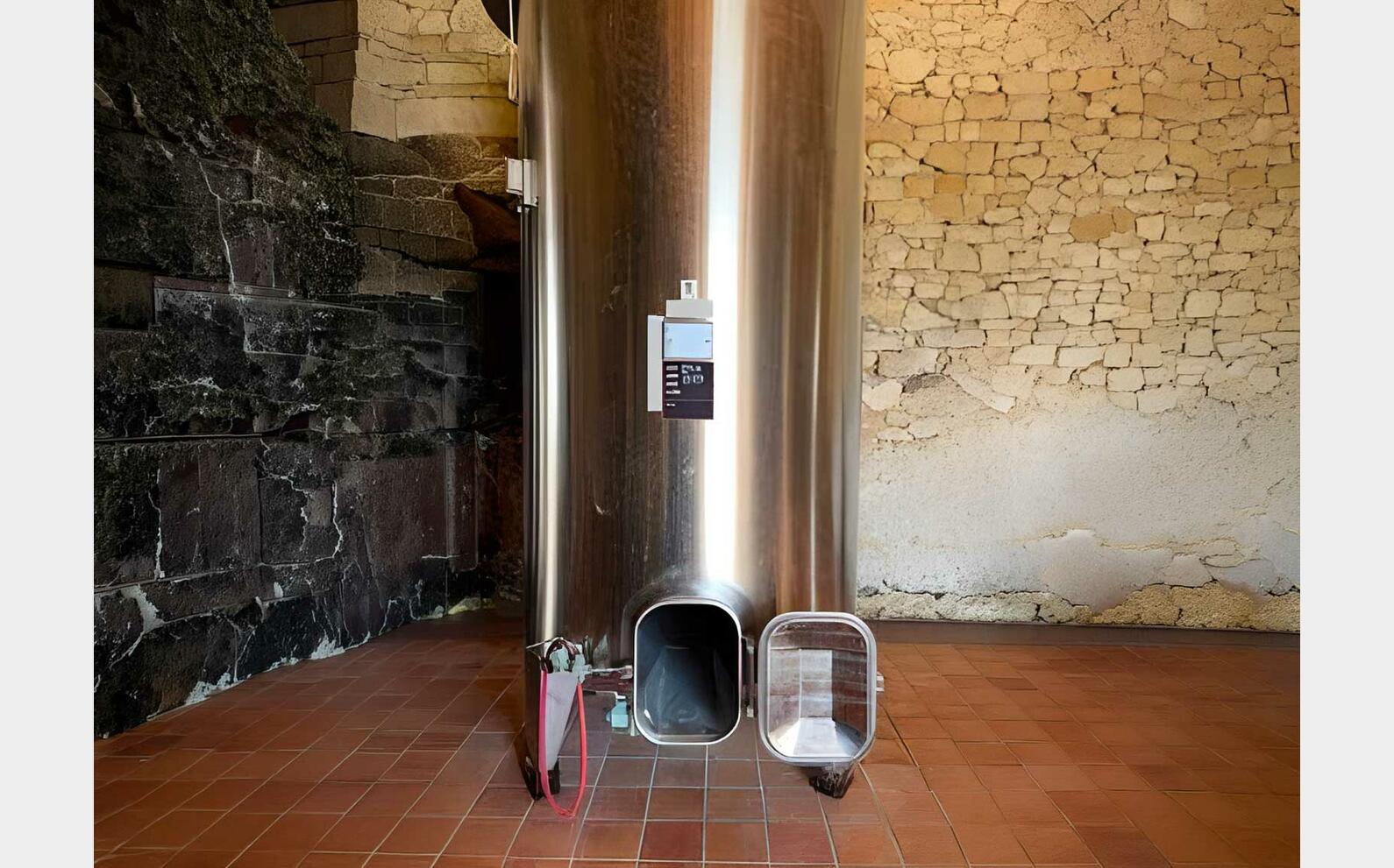 Cuve inox 304 chapeau flottant - cuve stockage alimentaire