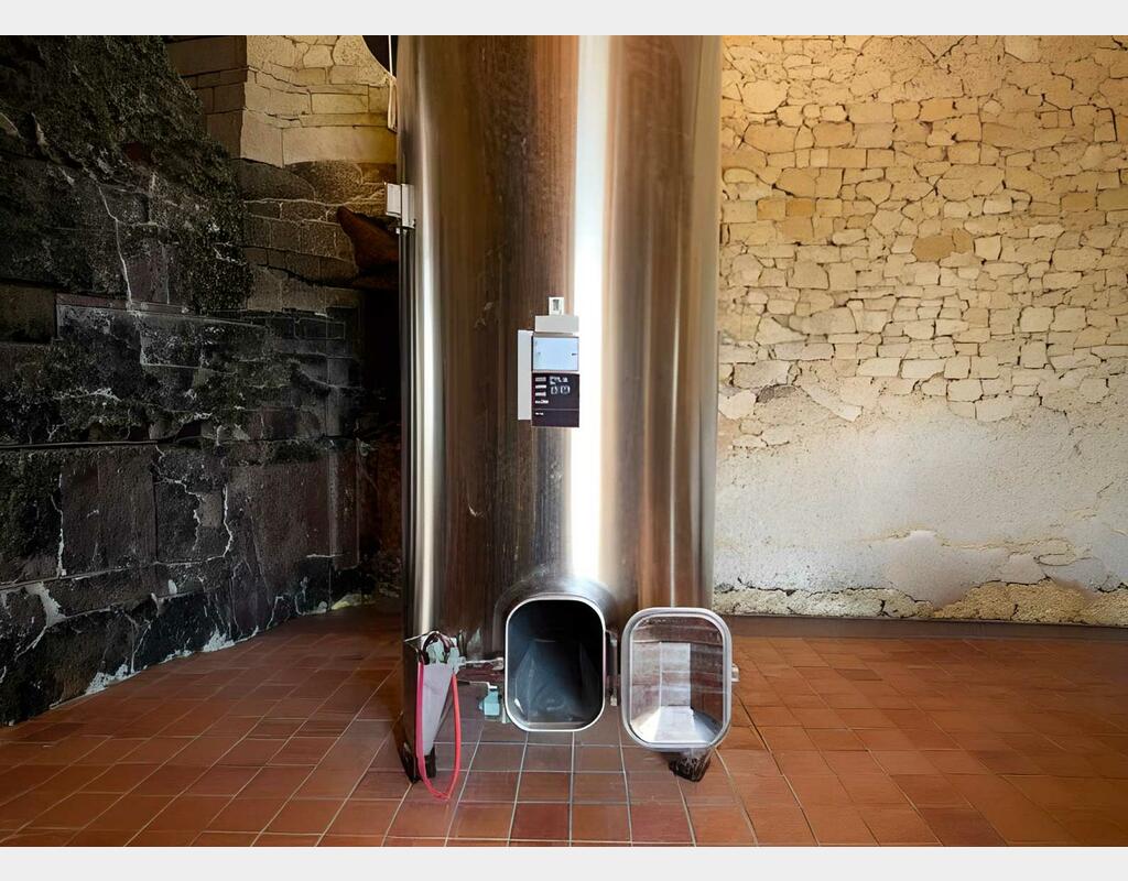 Cuve inox 304 chapeau flottant - cuve stockage alimentaire