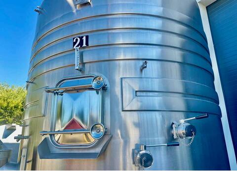 Cuve inox316L Thermor&eacute;gul&eacute;e pigeage 91 hl + 47 hl = 138 hl (13 800 litres) PIERRE GUERIN