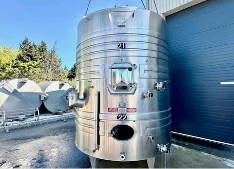 Cuve inox316L Thermor&eacute;gul&eacute;e pigeage 91 hl + 47 hl = 138 hl (13 800 litres) PIERRE GUERIN