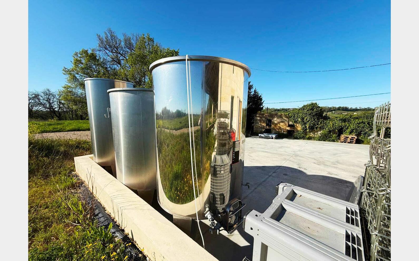 Cuve inox - Chapeau flottant 32 HL (3 200 litres) RURALINOX