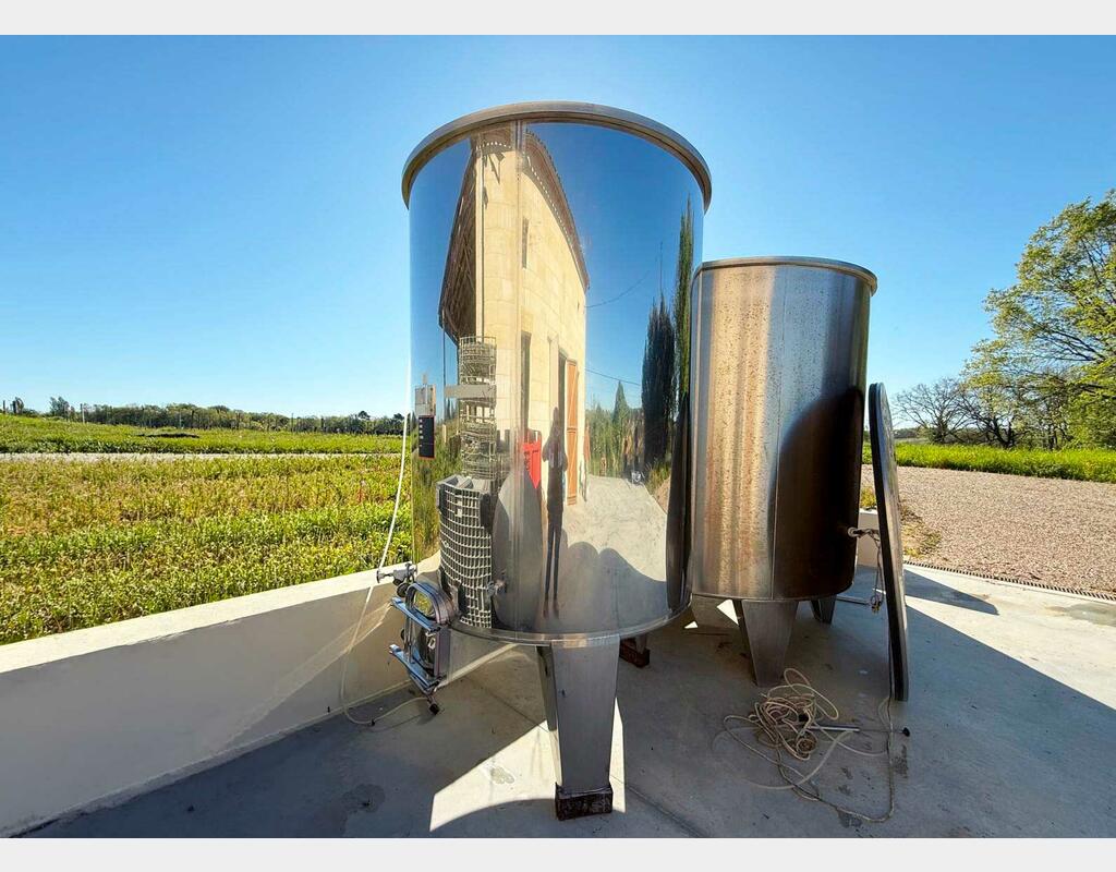 Stainless steel tank - Floating lid 32 HL (3,200 litres) LEJEUNE