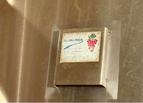 Cuve inox 304 fond plat boitard sur pied - Cuve alimentaire de stockage