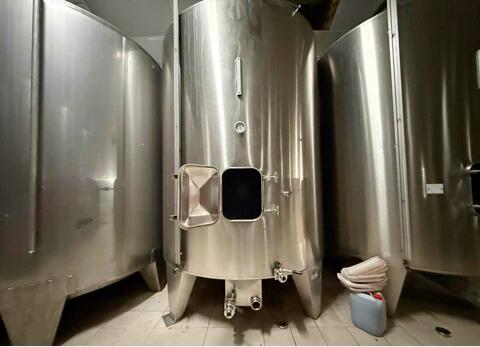 Cuve inox 304 fond plat boitard sur pied - Cuve alimentaire de stockage