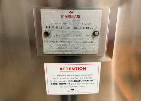 Cuve inox 304 fond plat boitard sur pied - Cuve alimentaire de stockage