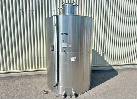 Stainless steel tank - Flat bottom with skirt 45 HL (4 500 litres)