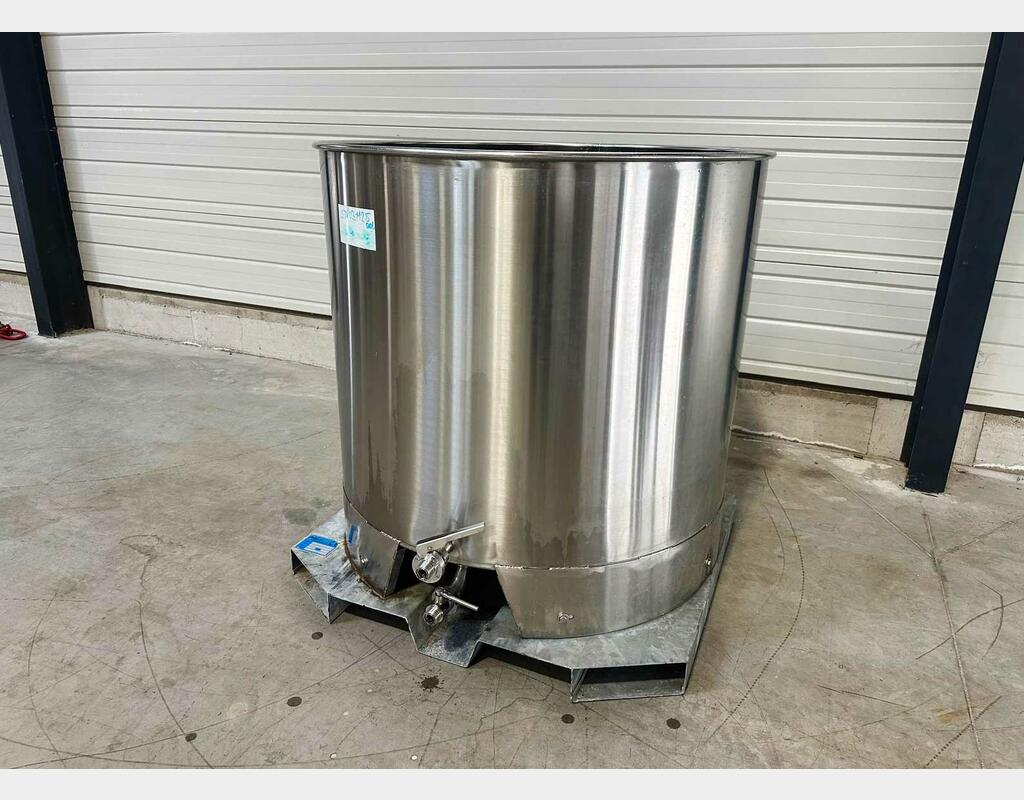 Cuve inox 304 ouverte sur mobile 10.28 HL (1 028 litres) ARSILAC