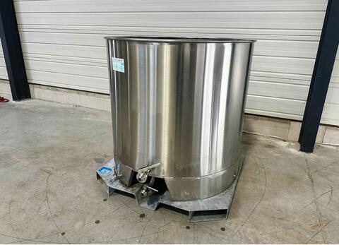 Cuve inox 304 ouverte sur chassis - Cuve de stockage alimentaire