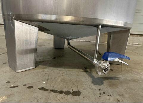 Cuve inox 304 thermorégulée sur pieds - Cuve de fermentation alimentaire