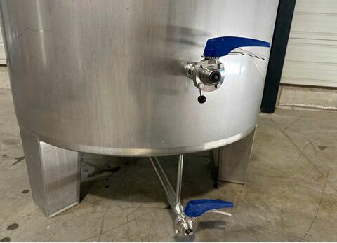 Cuve inox 304 thermorégulée sur pieds - Cuve de fermentation alimentaire